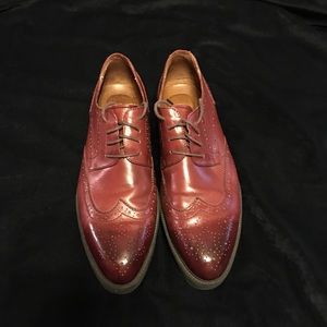 Brn Wing-Tip Platform Brogues Creepers Shoes 10.5